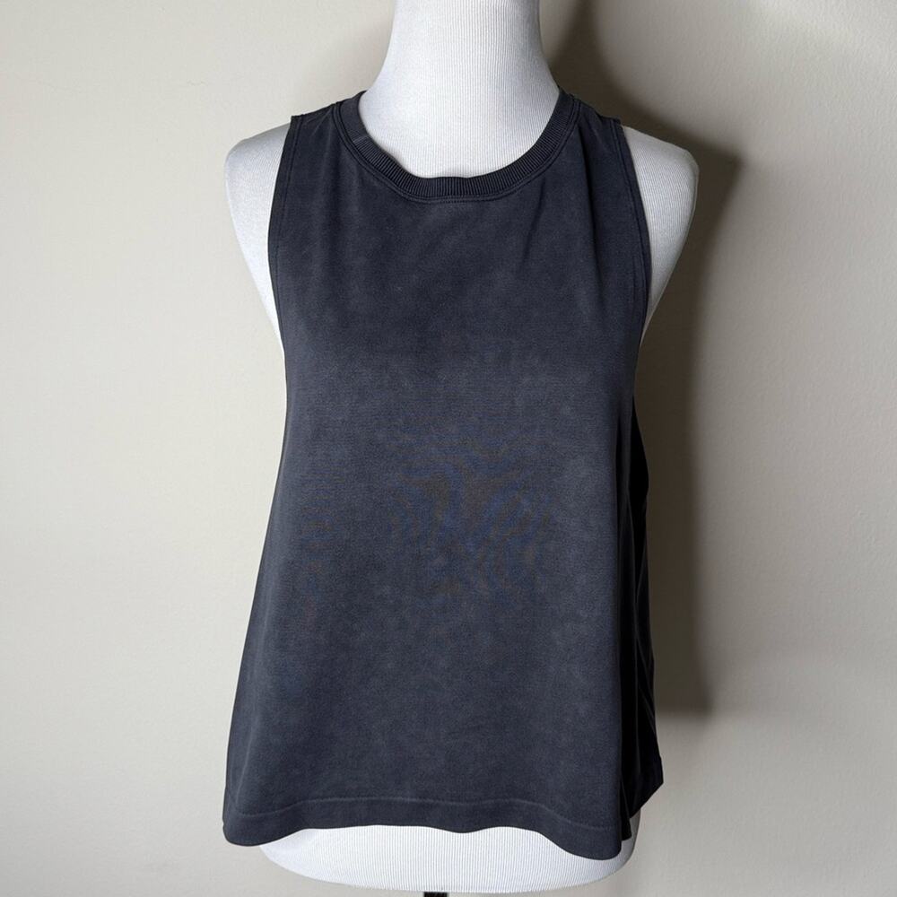 Aerie Offline Washed Black Muscle Tee